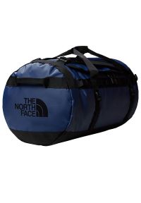 Torba The North Face Base Camp Duffel L 0A52SB4Y21 - granatowa. Kolor: niebieski. Materiał: nylon. Wzór: paski. Sport: fitness #1