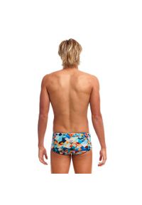 FUNKITA - Kąpielówki spodenki na basen męskie Funky Trunks Smashed Wave. Kolor: zielony, wielokolorowy, biały