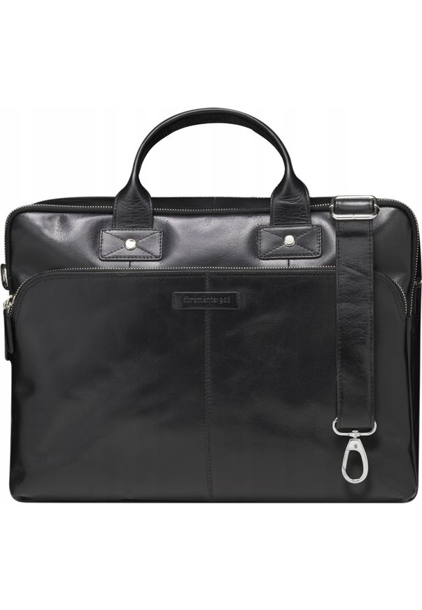 Torba dbramante Kronborg - 16" (2nd Gen) - Full grain leather bag for notebook until 16" - Black