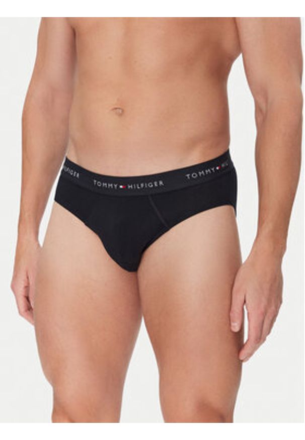TOMMY HILFIGER - Tommy Hilfiger Komplet 3 par slipów UM0UM03471 Czarny. Kolor: czarny. Materiał: bawełna