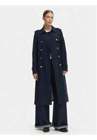 TOMMY HILFIGER - Tommy Hilfiger Trencz WW0WW48873 Granatowy Slim Fit. Kolor: niebieski. Materiał: bawełna #2