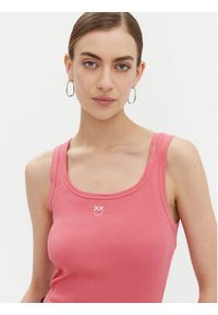 Pinko - PINKO Top 100807 A2C1 Różowy Regular Fit. Kolor: różowy. Materiał: bawełna #3