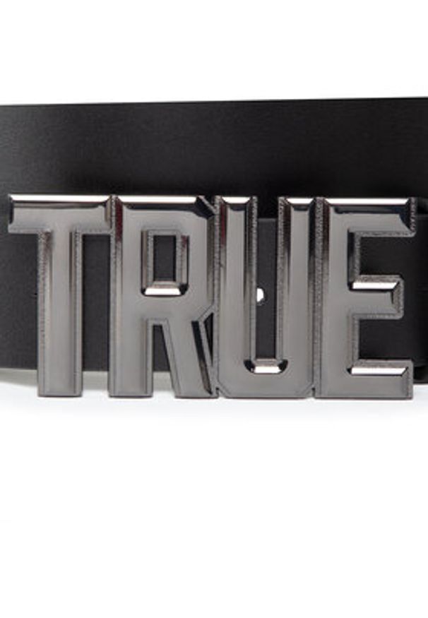 True Religion Pasek Damski TR100940 Czarny. Kolor: czarny. Materiał: skóra