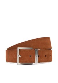 TOMMY HILFIGER - Tommy Hilfiger Pasek Męski Hudson Rev 3.5 AM0AM13945 Brązowy. Kolor: brązowy. Materiał: skóra #1