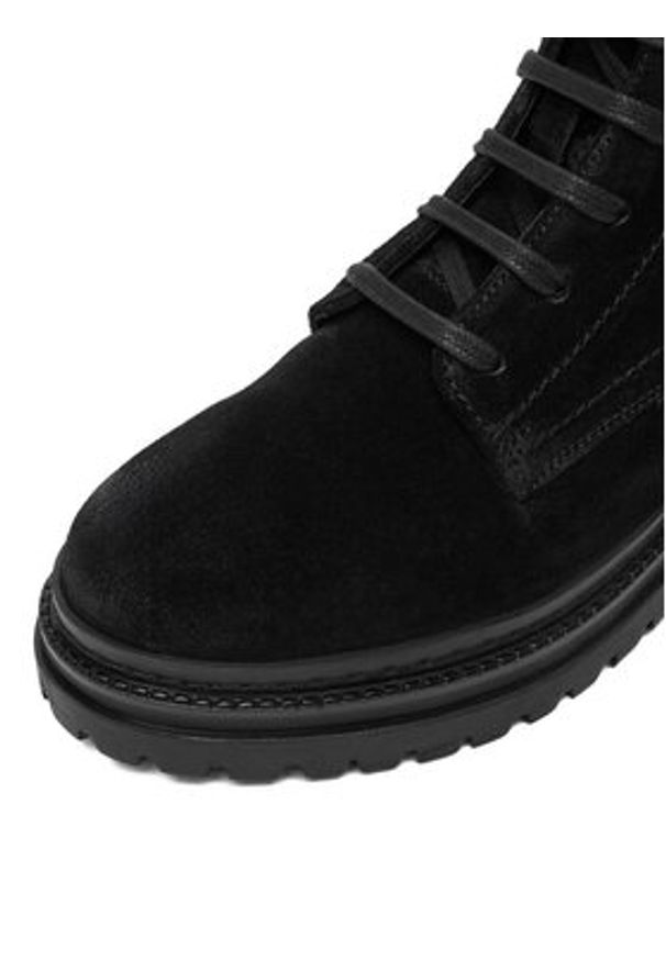 U.S. Polo Assn. Trzewiki CEO-VIZAG002W/EL1 Czarny. Kolor: czarny. Materiał: skóra, zamsz