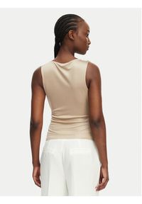 Marciano Guess Top G6GP11 K3617 Beżowy Slim Fit. Kolor: beżowy. Materiał: wiskoza #4