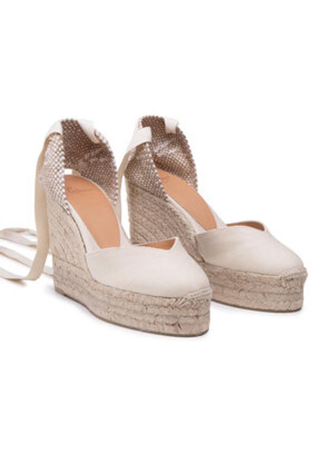 Castañer Espadryle Chiara/8ED/001 020992-203-35 Biały. Kolor: biały. Materiał: materiał