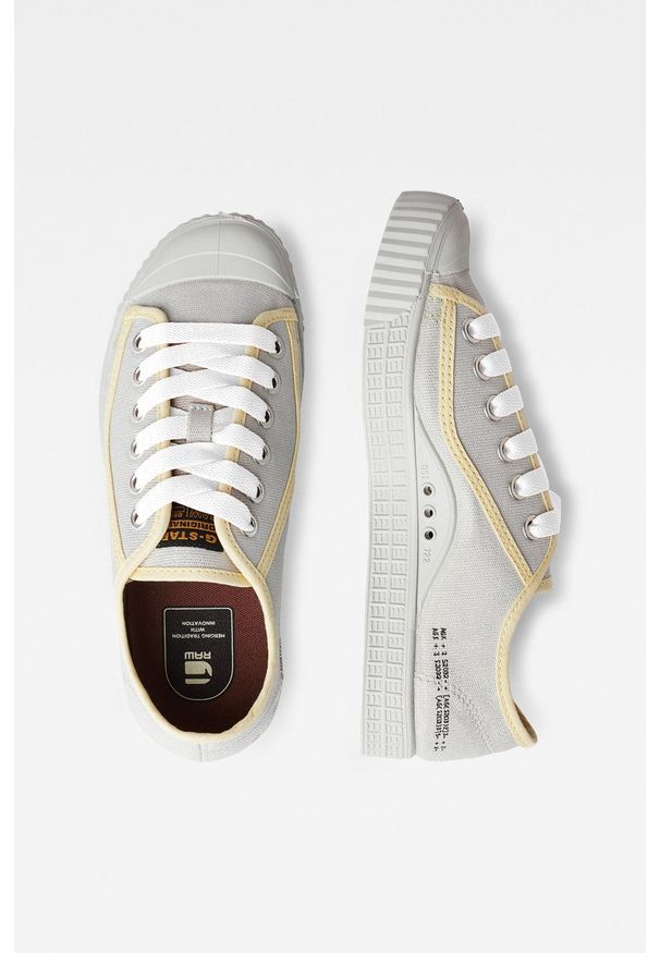 G-Star RAW - G-Star Raw Tenisówki damskie kolor czerwony. Nosek buta: okrągły. Zapięcie: sznurówki. Kolor: srebrny. Materiał: guma