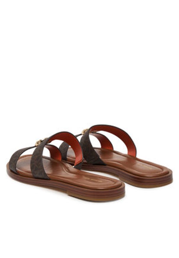 MICHAEL Michael Kors Klapki Ering Flat 40S6ERFS2B Brązowy. Kolor: brązowy. Materiał: skóra