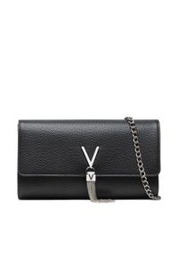 VALENTINO - Valentino Torebka Divina VBS1R401G Czarny. Kolor: czarny. Materiał: skórzane