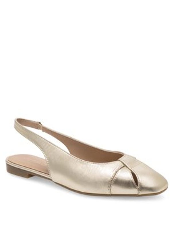 Lasocki Baleriny RST-IRENA-13 Złoty. Kolor: złoty. Materiał: skóra