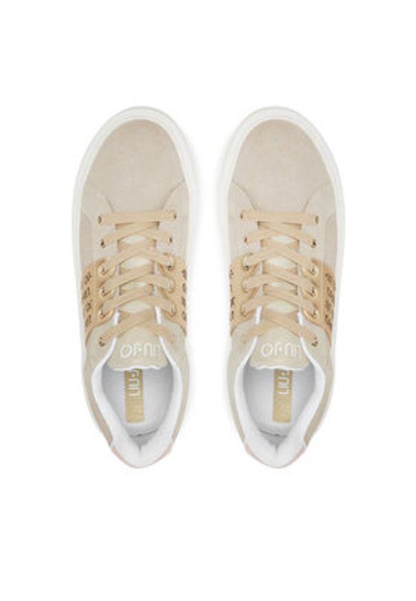 Liu Jo Sneakersy BA5005 PX353 Beżowy. Kolor: beżowy. Materiał: zamsz, skóra