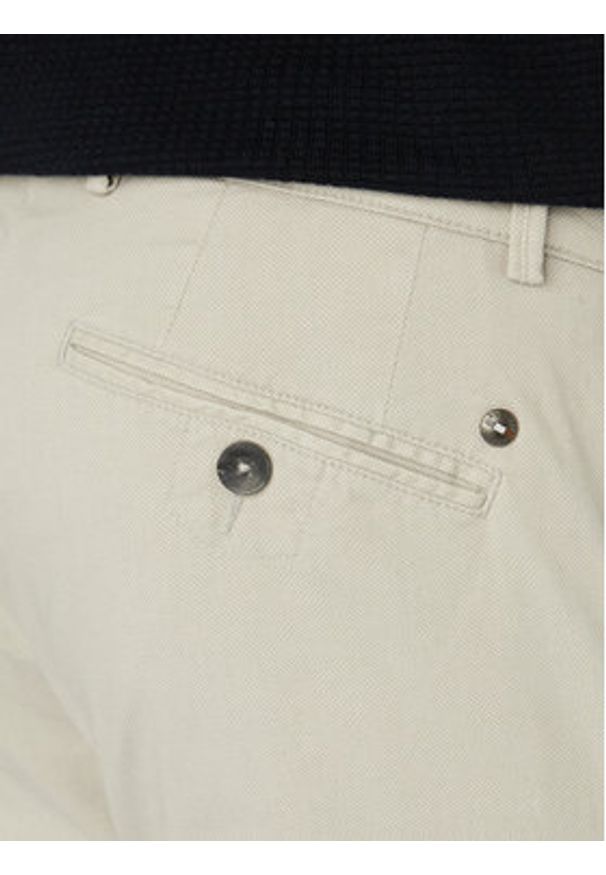 Bugatti Chinosy 4130-16370E Beżowy jasny Regular Fit. Kolor: beżowy. Materiał: bawełna