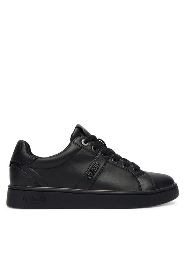 Guess Sneakersy FLFBTZ ELE12 Czarny. Kolor: czarny. Materiał: skóra