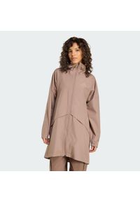 Adidas - Przeciwdeszczowa kurtka typu parka Terrex Multi 2 Layer CLIMAPROOF Rain. Kolor: brązowy. Materiał: puch. Technologia: ClimaProof (Adidas). Sport: turystyka piesza #1