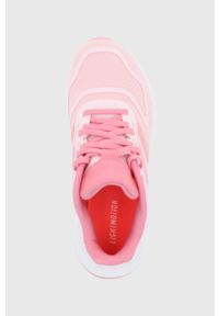 Adidas - adidas buty dziecięce Duramo 10 K GZ1058 kolor różowy. Nosek buta: okrągły. Zapięcie: sznurówki. Kolor: różowy. Materiał: materiał, guma #2