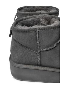 EMU Australia Śniegowce Stinger Micro Flatform W13082 Szary. Kolor: szary. Materiał: skóra