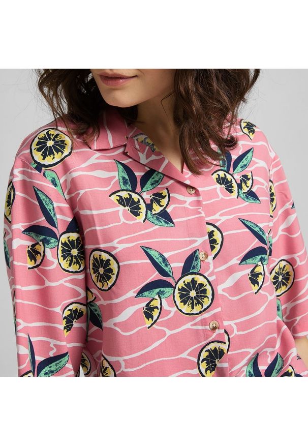 Lee - DAMSKA KOSZULA LEE KNOTTED RESORT SHIRT CHERRY BLOSSOM L49XZLQJ 112111147