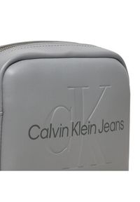 Calvin Klein Jeans Torebka Sculpted Camera Bag18 Mono K60K612220 Szary. Kolor: szary. Materiał: skórzane