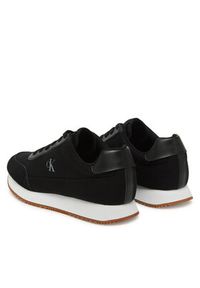 Calvin Klein Jeans Sneakersy Retro Runner Low Laceup Canvas YW0YW01888 Czarny. Kolor: czarny. Materiał: materiał #4
