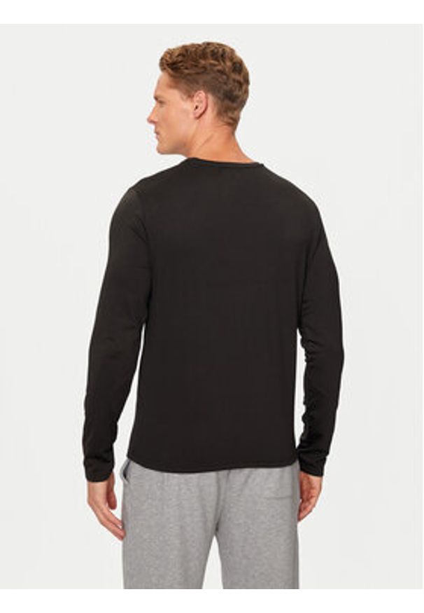 YSABEL MORA Longsleeve 70102 Czarny Slim Fit. Kolor: czarny. Materiał: syntetyk. Długość rękawa: długi rękaw