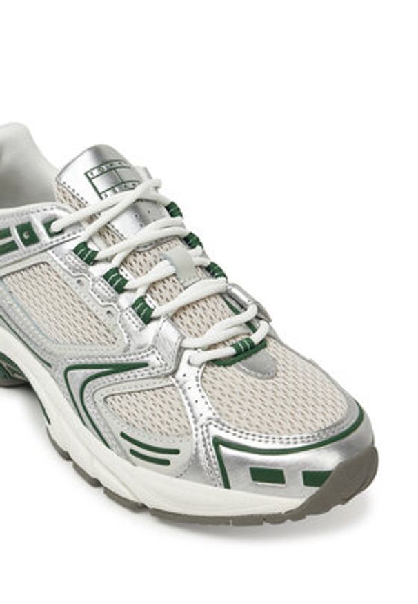 Tommy Jeans Sneakersy Archive'97 Metallic EN0EN02796 Zielony. Kolor: zielony. Materiał: skóra