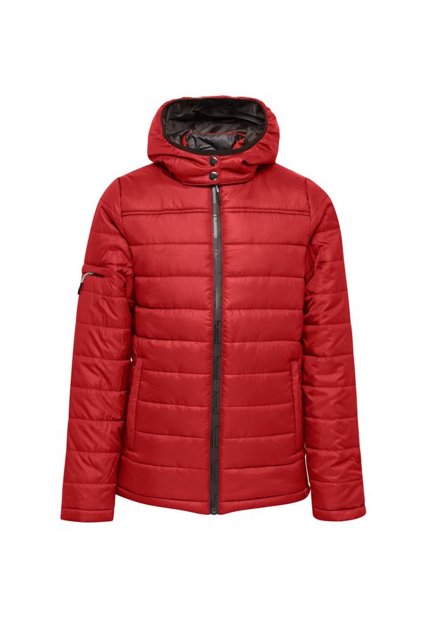 Parka dla dzieci Hummel Hummel North Quilted. Kolor: różowy, czerwony, wielokolorowy. Materiał: tkanina. Sport: piłka nożna