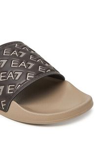 EA7 Emporio Armani Klapki 7X000109 AF15125 M6088 Brązowy. Kolor: brązowy #3