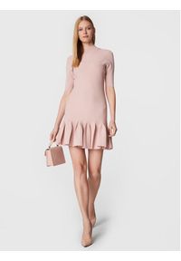 Ted Baker Sukienka dzianinowa Canddy 264303 Różowy Slim Fit. Kolor: różowy. Materiał: wiskoza