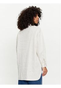 TwinSet - TWINSET Koszula 241TT2221 Biały Loose Fit. Kolor: biały. Materiał: len, bawełna #4