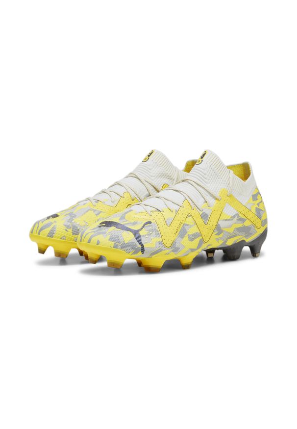 Buty piłkarskie Puma Future Ultimate FG/AG. Kolor: wielokolorowy, żółty, szary. Sport: piłka nożna