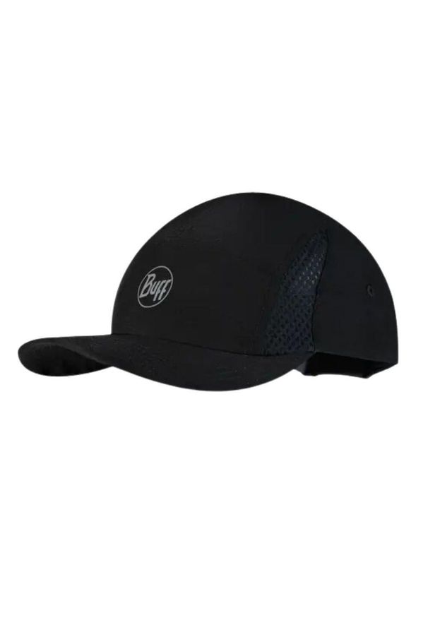 Czapka z daszkiem biegowa unisex Buff 5 Panels Black ochrona UV. Kolor: czarny, szary, wielokolorowy. Styl: sportowy