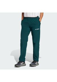 Adidas - Spodnie Terrex Multi Liteflex. Kolor: niebieski. Materiał: materiał