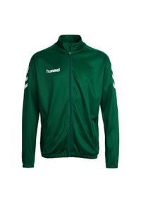 Bluza piłkarska dla dzieci Hummel Core Kids Poly Jacket. Kolor: zielony. Sport: piłka nożna