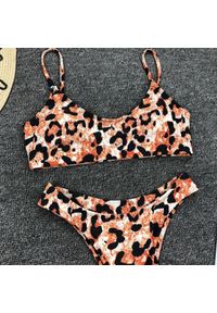 Intica - Bikini push-up ze stringami na plażę i basen UV odporne Andriette. Materiał: tkanina, materiał #2