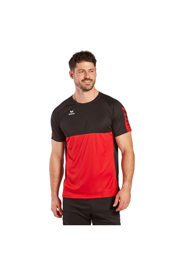 ERIMA - Jersey Erima Six Wings. Kolor: czarny, czerwony, wielokolorowy. Materiał: jersey. Sport: piłka nożna
