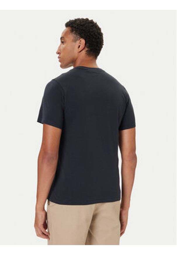 Barbour T-Shirt MTS1496NY91 Granatowy Regular Fit. Kolor: niebieski. Materiał: bawełna