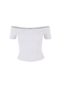 Damska koszulka z odkrytymi ramionami Urban Classics Organic (x2). Kolor: biały. Materiał: bawełna #1