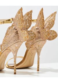 SOPHIA WEBSTER - Złote sandały na szpilce Chiara. Zapięcie: pasek. Kolor: złoty. Obcas: na szpilce. Wysokość obcasa: średni #7