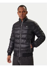 Karl Lagerfeld - KARL LAGERFELD Kurtka zimowa 505090 561590 Czarny Slim Fit. Typ kołnierza: dekolt w karo. Kolor: czarny. Materiał: syntetyk. Sezon: zima #1