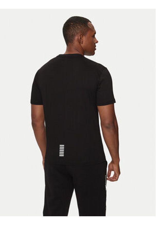 EA7 Emporio Armani T-Shirt 8NPT25 PJVPZ 1200 Czarny Regular Fit. Kolor: czarny. Materiał: bawełna