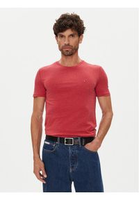Tommy Jeans T-Shirt Jaspe DM0DM20363 Czerwony Slim Fit. Kolor: czerwony. Materiał: bawełna #1