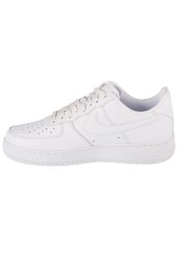 Nike - Buty sportowe Sneakersy unisex, Air Force 1 '07 Fresh. Kolor: biały. Materiał: guma, skóra, tkanina, materiał, syntetyk. Model: Nike Air Force. Sport: turystyka piesza