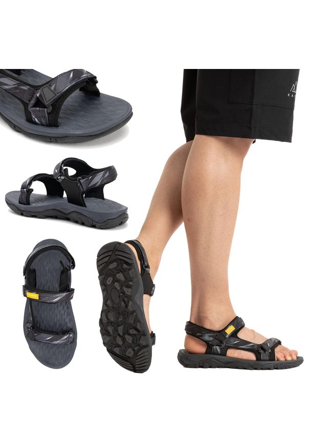 Sandały męskie KADVA Cruzo. Kolor: czarny. Sport: turystyka piesza