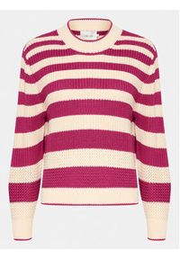 Cream Sweter Crmuka Knitted 10611880 Różowy Straight Fit. Kolor: różowy. Materiał: bawełna #3