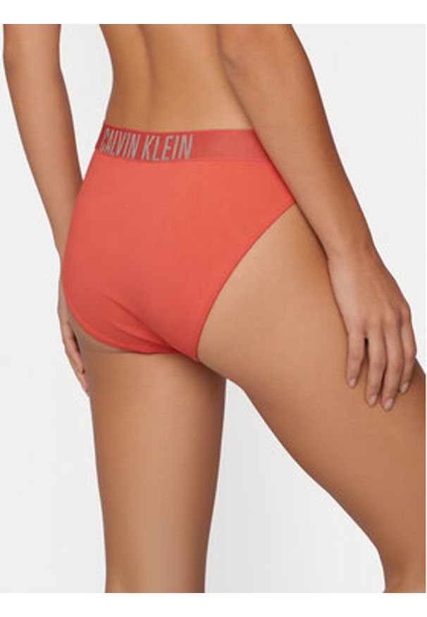 Calvin Klein Swimwear Dół od bikini LV00Q61221 Różowy. Kolor: różowy. Materiał: syntetyk
