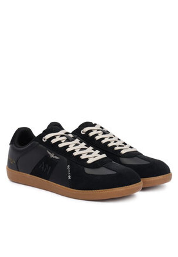 Aeronautica Militare Sneakersy 252SC0315UPL00244 Czarny. Kolor: czarny. Materiał: skóra