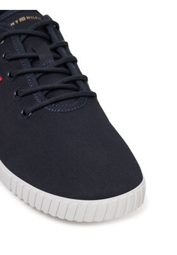 TOMMY HILFIGER - Tommy Hilfiger Tenisówki FW0FW08641 Granatowy. Kolor: niebieski. Materiał: materiał