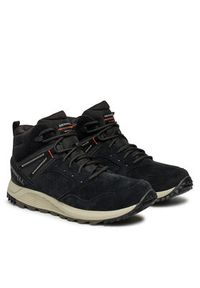 Merrell Sneakersy Wildwood Mid Ltr Wp J068027 Czarny. Kolor: czarny. Materiał: skóra, zamsz