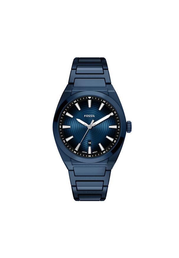 Fossil Zegarek Everett FS6169 Granatowy. Kolor: niebieski